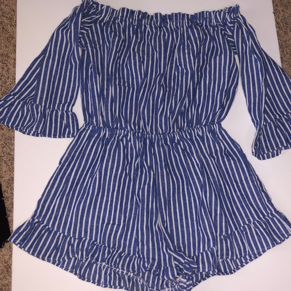 Striped romper